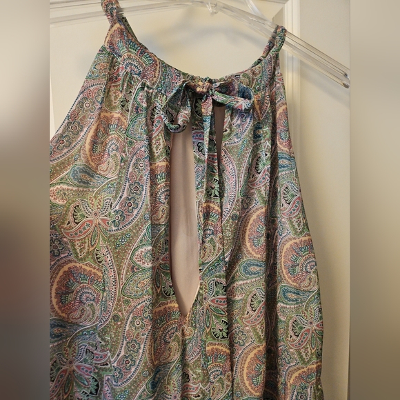 Allsaints Roma Shahmina Top Chiffon Swing Tank Sz 4 - Picture 5 of 10